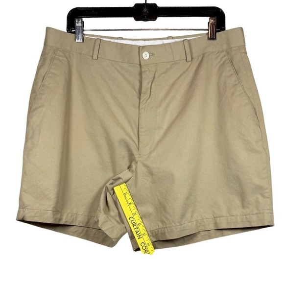 Vintage Fairway & Greene Women's Flat Front Chino Golf Shorts, Khaki, Size W35 - Picture 5 of 8